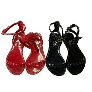 Alexandria Brandao Designer Toddler Studded Sandals size 6C